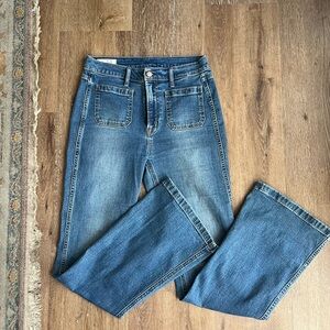 GAP 70s Flare High Rise Blue Women's Jeans